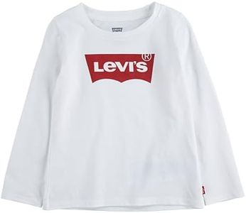 Levi's Kids L/S Batwing Tee Bébé Fille White 12 Mois