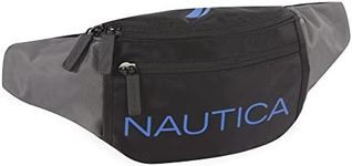 Nautica Fanny Pack, Black Blue, Fanny Pack