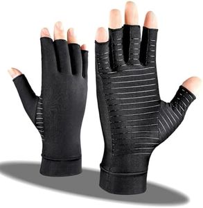 Copper Infused Compression Arthritis Gloves For Hand & Finger Relief from pain/swelling caused by Rheumatoid Arthritis, carpal Tunnel, Tendonitis Sprains, Compression Gloves For Men & Women (S)