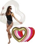 The Original Heart Pool Floats for Adults by LOTELI – Thicker & Stronger – Large Inflatable Pool Floats for Parties Bachelorette Wedding Float – River Lake Beach Raft - Durable & Easy to Inflate