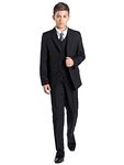 Shiny Penny Black Suit for Boys - Black - 3 Years