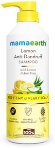 Mamaearth Lemon Anti-Dandruff Shampoo with Lemon, ZPTO, Climbazole, Aloe Vera for Itchy & Flaky Scalp | Upto 100% Dandruff Reduction & 3X Softer Hair in 1 Wash | Soothes Scalp | Reduces Frizz | 600 ml