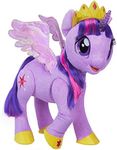 My Little Pony Toy Talking & Singing Twilight Sparkle, Soft Interactive Purple Unicorn with Wings, Kids Ages 3 & Up