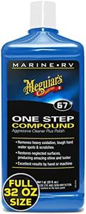 Meguiar's Marine/RV One Step Compound - Marine and RV Restorer That Removes Heavy Oxidation and Scratches While Restoring Gloss - 32 Oz (Packaging May Vary)