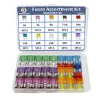 50pcs Mini Blade Fuses Assortment Kit – ATM APM Mini Blade Fuses Mini car Fuses(2A/3A/5A/7.5A/10A/15A/20A/25A/30A/35A) for Car Boat Truck SUV Automotive Replacement Fuses