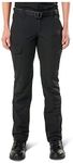 5.11 Tactical Women's Fast-Tac Cargo Pockets Professional Uniform Pants, Style 64419, Black, 20/Regular