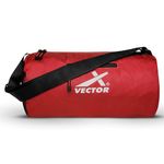 Vector X Attacker Gym Bag Polyester Gym Bag//Shoulder Bag//Sports Bag//Sports & Travel Bag//Duffle Bags for Men & Women | Red