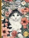 Cats, Kittens and Flowers Coloring 