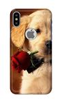 Generic PRINTFIDAA Printed Hard Back Cover Case for Apple iPhone X | iPhone 10 | iPhone Xs | iPhone 10s Logo View Back Cover (Puppy Dog) -203