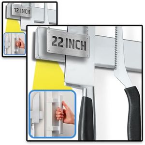 12" + 22" Magnetic Knife Holders for Fridge | Bundle