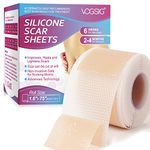 Silicone Scar Sheets 1.6” x 75” Silicone Scar Tape Scar Strips Scar Away Silicone Gel Sheets Silicone Scar Sheets for Surgical Scars C-Section Surgery Scar Keloid Scar Treatment for All Skin Types
