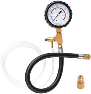 KUNGJUER Fuel Pressure Tester Kit – Easily and Quickly Locate faulty Components in the Fuel System Without Having to disassemble the Vehicle, Including Filters, Pressure Regulators, Lines, and Pumps