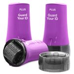 Guard Your ID Advanced 2.0 Roller for Identity Theft Protection - Security Stamp Roller, Confidential Security Stamp (Regular 3-Pack, Purple)