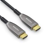 Sonero 40 m HDMI Cable 2.0b, Fibre Optic Hybrid, UHD 2160P, 4K60Hz, 4:4:4, HDR, 18Gbps, Black