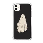 Junilotcik Cute Ghost Halloween Case Compatible with iPhone 11, Hippie Trippy Halloween Ghost Case for Girl Men and Women, Unique Trendy TPU Bumper Phone Case for iPhone 11