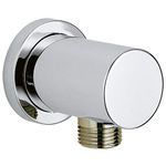 GROHE 26635000 Rainshower 1/2-Inch Handheld Shower Wall Union, Starlight Chrome