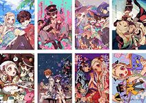 Toilet Bound Hanako Kun Posters Japanese Anime Cartoon Posters Art Prints Decals Stickers for Home Wall Decor, Set of 8 PCS, 16.5 x 11.5 inches