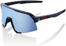 100% S3 Hiper Blue Multicolour Mirrored Lens Glasses - Blue