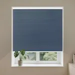 Allesin Cordless Blackout Cellular Shades, Honeycomb Blinds for Windows, Thermal Insulated & Noise Dampening, Room Darkening Window Coverings for Bedroom & Nursery, Blue, 46" W x 64" H