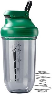 PROCHAIN Shaker Bottle for Protein Shakes, Pre Workout Small Mixing Cup for Sport Supplement, Mini Drink Mixer, Gym Water Bottle, Dishwasher Safe, 20 OZ, BPA-Free Tritan (Green)