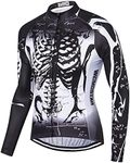 Men's Cycling Jersey Long Sleeve Autumn Road Bike Jackets Mountain Bike Clothing Breathable Bike Clothes, Cd1711, 3X-Large