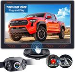 7-Inch Backup Camera for Car, Truck, SUV - HD 1080P Rear View System, IP69K Waterproof, Night Vision, 150° Wide Angle, Easy Installation by Yakry