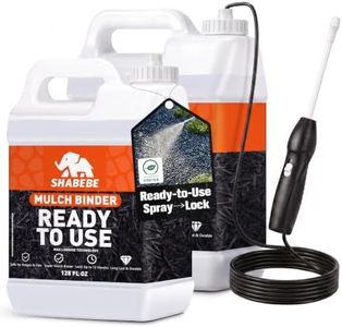 Shabebe Ready-to-Use Mulch and Rock Glue with Electric Sprayer – 2 Gallon; Intertek-Tested Pea Gravel Adhesive; Pet-Safe Stabilizer for Landscaping, Garden Beds, Patios, and Driveways