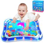 ZMLM Baby Tummy-Time Water Mat: Infant Toy Gift Activity Play Mat Inflatable Sensory Playmat Babies Belly Time Pat Indoor Small Pad for Baby Toys 0-6-12 Months Newborn Boy Girl Toddler Fun Game