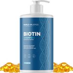 Biotin Shampoo for Thinning and Fine Hair - Vegan Sulphate Free Hair Shampoo with Volumizing Argan Tea Tree and Rosemary Oil - Biotin Hair Shampoo for Fine Dry and Damaged Scalp and Hair Care - 739ml