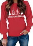 Zeagoo Christmas Sweaters for Women Long Sleeve Tops Ribbed Knit Cute Tunic Blouse Shirts Pullover SweaterJumper