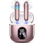 Wireless Earbuds, Bluetooth 5.3 Headphones 2024 Wireless Headphones in Ear with ENC Mic, Bluetooth Earphones Noise Cancelling Ear buds with 50H Hifi Stereo, IP7 Waterproof Headset, USB-C, LED Display