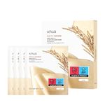 Anua Rice 70 Glow Collagen Mask, Overnight Face Mask for Glass Skin, Ceramide, Collagen Facial Mask, Skin Moisture Barrier, Tightening Care, Natural Color, Korean Skincare, 38g/4ea
