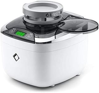 LifeBasis Jewellery Cleaner, 870mL Ultrasonic Cleaner Machine with 500ml Beaker and Cleaning Basket - Stainless Steel Tank & Digital Timer for Jewelry Pendant Glasses Coins Denture Tools & Parts