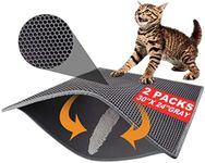 Pieviev 2 Packs Cat Litter Mat Doub