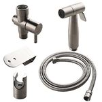 Ownace Brushed Nickel Hand Held Bidet Sprayer Qualitied Stainless Steel Diaper Sprayer Shattaf Complete Set for Bidet Toilet Bathroom