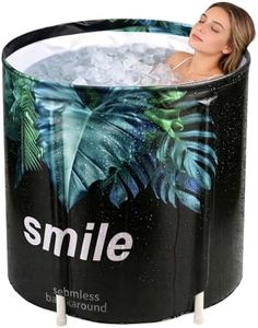 STARBRILLIANT Portable Foldable Bathtub for Adults Families, Affordable, Lightweight, Easy to Assemble Collapsible Bathtub (Leaf)