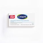 Cetaphil Cleansing Moisturizing Syndet Bar 4x100 gm – Gentle Soap-Free Syndet Cleansing Bar Pack with Shea Butter Blend, pH Balanced Moisturizing & Hydrating Formula for Sensitive & Dry Skin, Hypoallergenic & Non-Irritant Daily Cleanser for Face & Body