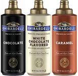 Ghirardelli Squeeze Bottles - Caramel, Chocolate & White Chocolate - Set of 3 by Ghirardelli