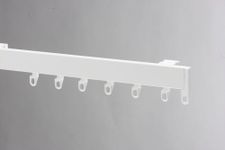 Swish Supreme Glide Aluminium Curtain Track Set, White, 350 Cm