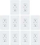 ELECTECK 10 Pack GFCI Outlets 15 Am
