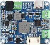 Waveshare Solar Power Manager Module (D), Supports 6V~24V Solar Panel and Type-C Power Adapter, 5V/3A Regulated Output, with Battery Holder (Batteries are Not Included)