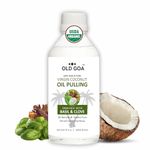 OLDGOA Pulling Oil Mouthwash For Strong Teeth And Gums With Basil & Clove | Oil Pulling For Mouth, Gums And Healthy Teeth | BASIL & CLOVE | 200 ML