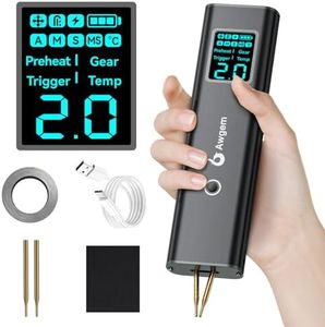 Awgem Battery Spot Welder, Battery Welder 99 Gear Adjustable Handheld Spot Welder with LCD Screen Automatic and Manual Modes Portable Spot Welding Machine for Welding Nickel Strips and Iron