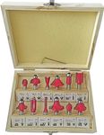 Inditrust New Unique Quality 8mm router bit set of 12pcs Rotary Bit Set (12 Bits)