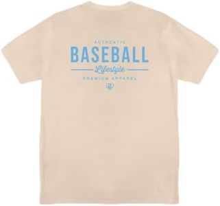 Baseball Lifestyle 101 Authentic Tee - Bone/BL Blue - L