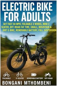 Electric Bike for Adults: Get Fast 50 MPH, Foldable 3 Wheel, Mini 2 Seater, Off-Road Fat Tire, Small, Mountain & Dirt E-Bike, Removable Battery, Full Suspension, Cheap