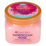 Tree Hut Shea Sugar Scrub Moroccan Rose, 18oz, Ultra Hydrating and Exfoliating Scrub for Nourishing Essential Body Care (Pack of 3)