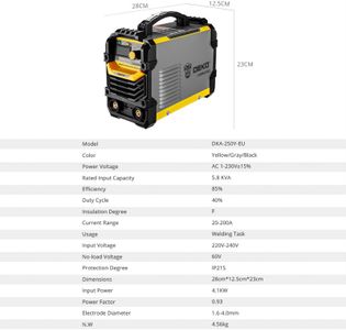 DEKOPRO 250A MMA Stick Welder – Portable Welding Machine