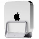 AFOOYO Mac Mini Stand,ABS Vertical Holder Desktop Stand - Universal Fit for All Mac Mini Models, Compatible with Laptop and Mini PC (Gray)