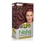 Nisha Creme Permanent Hair Color, Red Hair Dye - Cherry Red (Pack Of 1)